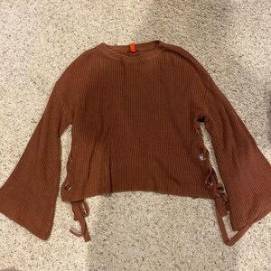 Bell sleeve sweater